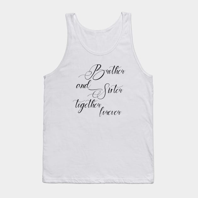 Brother and Sister Tank Top by Family of siblings